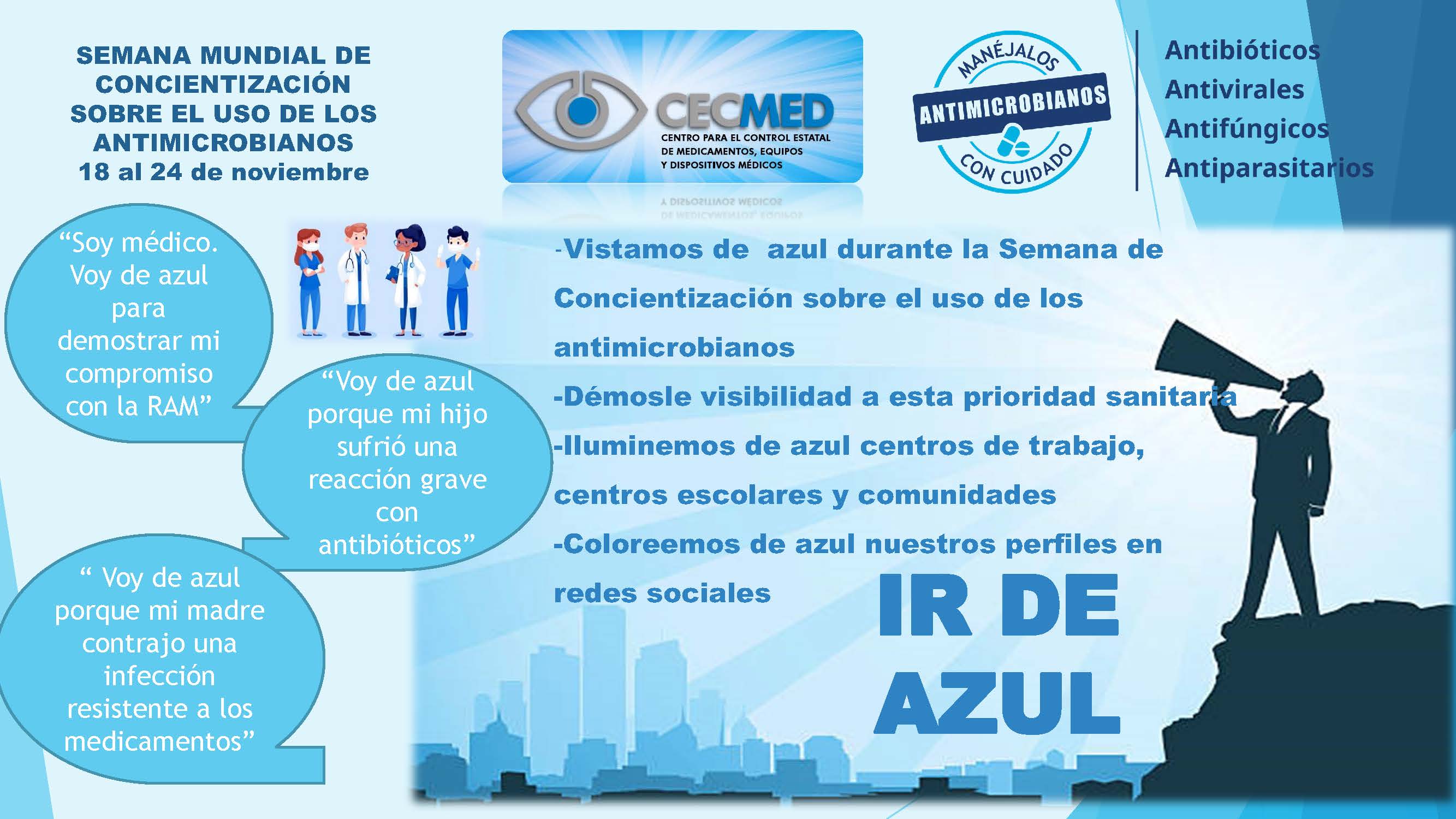 azul, antimicrobianos, resistencia