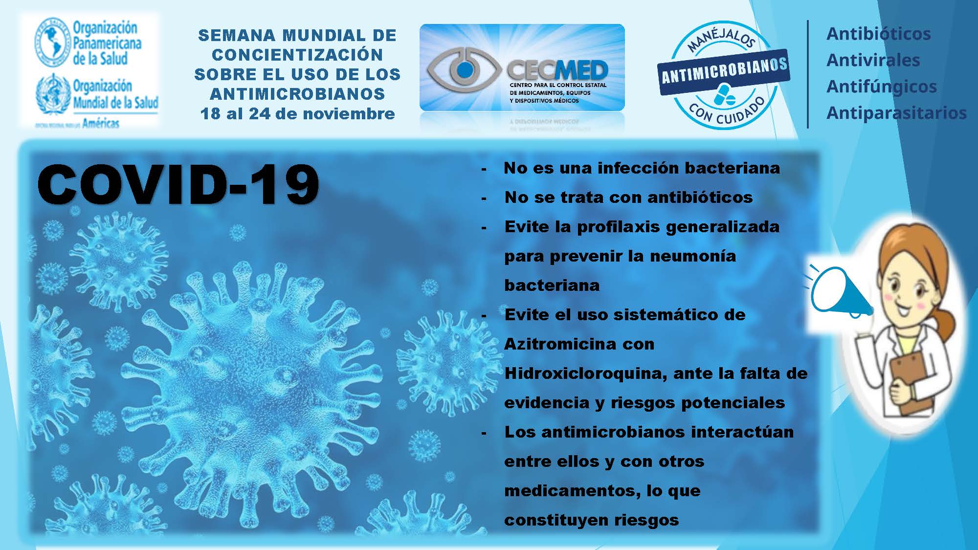 antimicrobianos, COVID-19