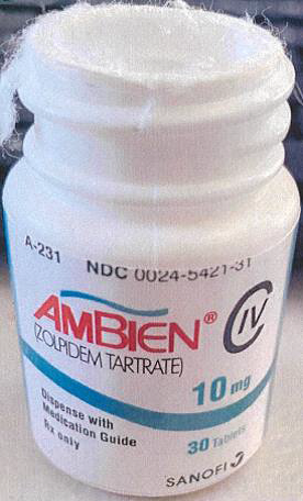 ambien, zolpidem, falsificado