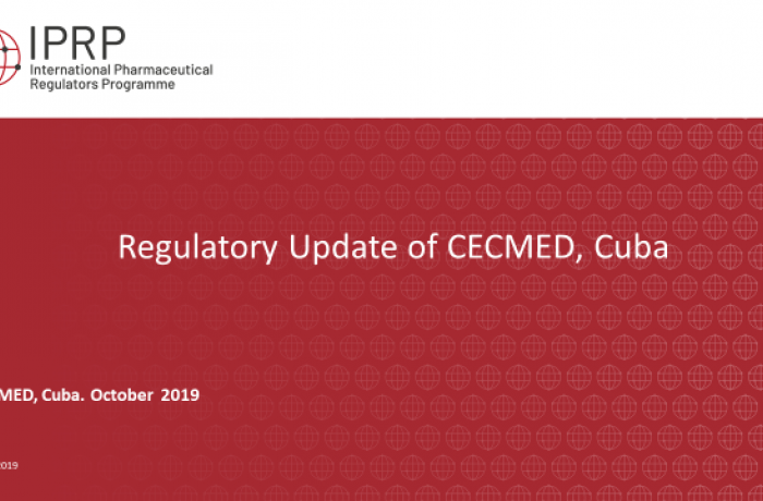 Actualización Reguladora del CECMED en IPRP