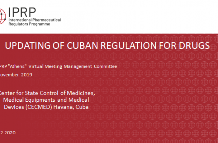 Programa Internacional de Reguladores Farmacéuticos (IPRP)